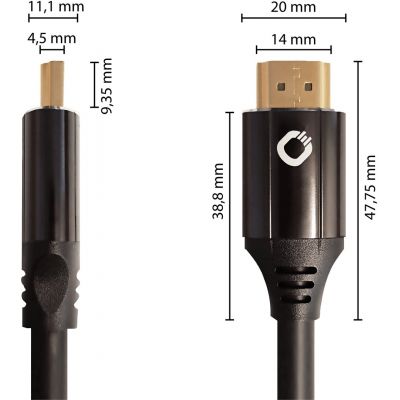 HDMI кабель Oehlbach Black Magic MKII 0,75m black (92489)