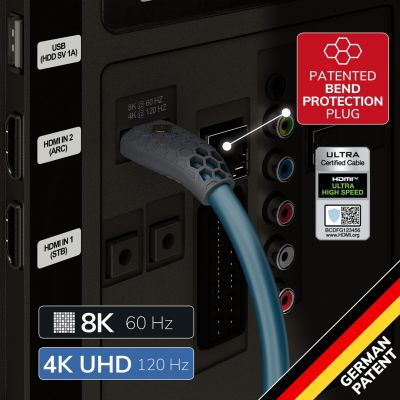 HDMI кабель Oehlbach Flex Evolution UHD 1,5m (92601)