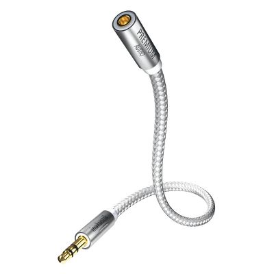 Кабель межблочные In-Akustik Premium Extension Audio Cable 2.0m 3.5мм jack<>3.5мм jack(F)+6,3 jack adapter #00410202