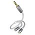 Кабель межблочный аудио In-Akustik Premium Y-adapter 3.5 Phone <> 2 Phone(F) #00410212
