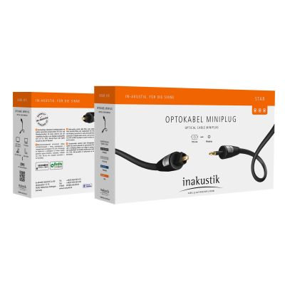 Кабель оптический In-Akustik Star Optical Cable Toslink - Miniplug 3.0m #00312131