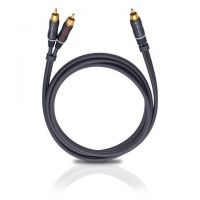Кабель межблочный аудио Oehlbach BOOOM! Y-adapter cable anthracite 2,0 m (23702)