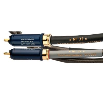 Кабель межблочный аудио Silent Wire NF32 mk2, RCA, with ground-wire (phonostereocable) (2х1.0m)