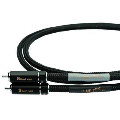 Кабель межблочный аудио Silent Wire NF7 mk2, RCA, with ground-wire (phonostereocable) 2х0.8m