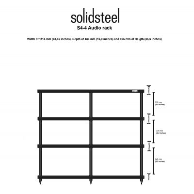 Стенд Solidsteel S4-4 Black