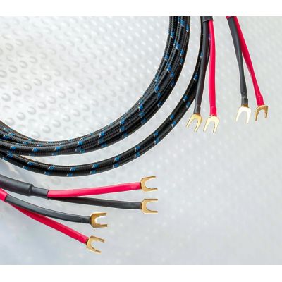 Акустический кабель DH Labs Q-10 Signature speaker cable bi-amp(4x4), spade 3m