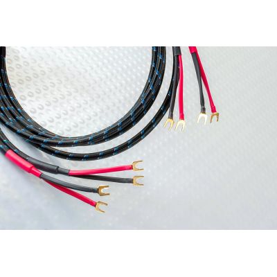 Акустический кабель DH Labs Q-10 Signature speaker cable bi-wire(2x4), spade 2,5m