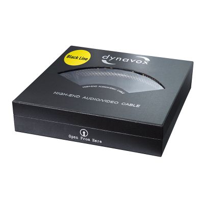 Кабель межблочный Dynavox Black Line Cinchkabel Stereo 1.0m (207480)