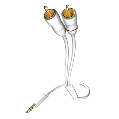 Кабель межблочный In-Akustik Star MP3 Audio Cable 3.5 Phone <> 2RCA 0.75m 0031000075