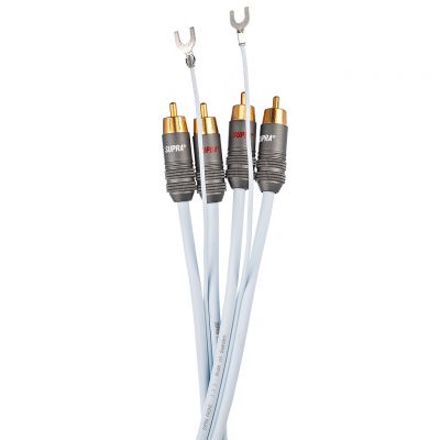 Кабель межблочный Supra Phono 2RCA-SC Ice Blue 1.0m