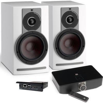 Полочная акустика Dali Rubicon 2 C white high gloss + DALI Sound Hub + BluOS Module