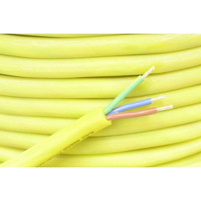 Сетевой кабель Black Rhodium FUSION Super mains (bulk) yellow, в нарезку