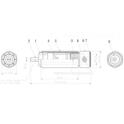 Разъем AudioToys RC-208G red