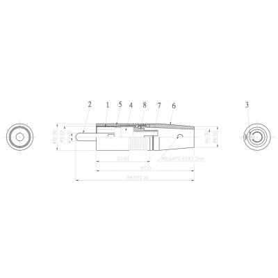 Разъем AudioToys RC-221G red