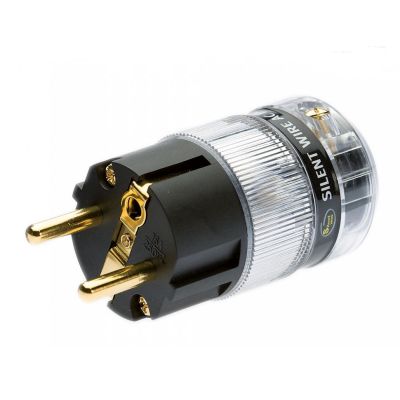 Силовой разъем Silent Wire AC Plug 16,папа,gold