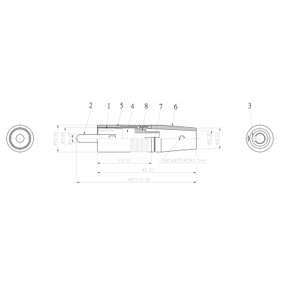 Разъем AudioToys RC-221G black