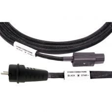 Кабель силовой Studio Connection Black Star Power Cables Furutech IEC Fl-50 - Schuko Fl-E50 3m