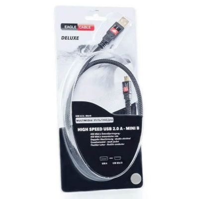 USB-кабель Eagle Cable DELUXE USB 2.0 A - Mini B 0,8 m, 10061008