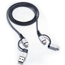 Кабель In-Akustik White Multi-4 High Speed USB Type-C 1.0m #010422010