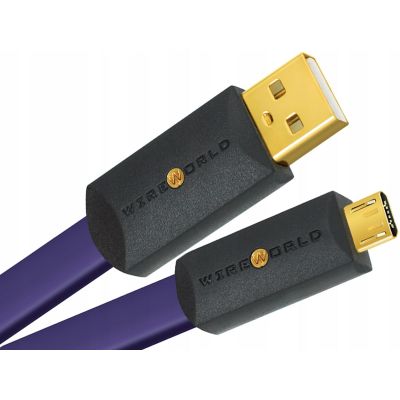 USB-кабель Wire World Ultraviolet 8 USB 2.0 (A to Micro B) Flat Cab 1.0м